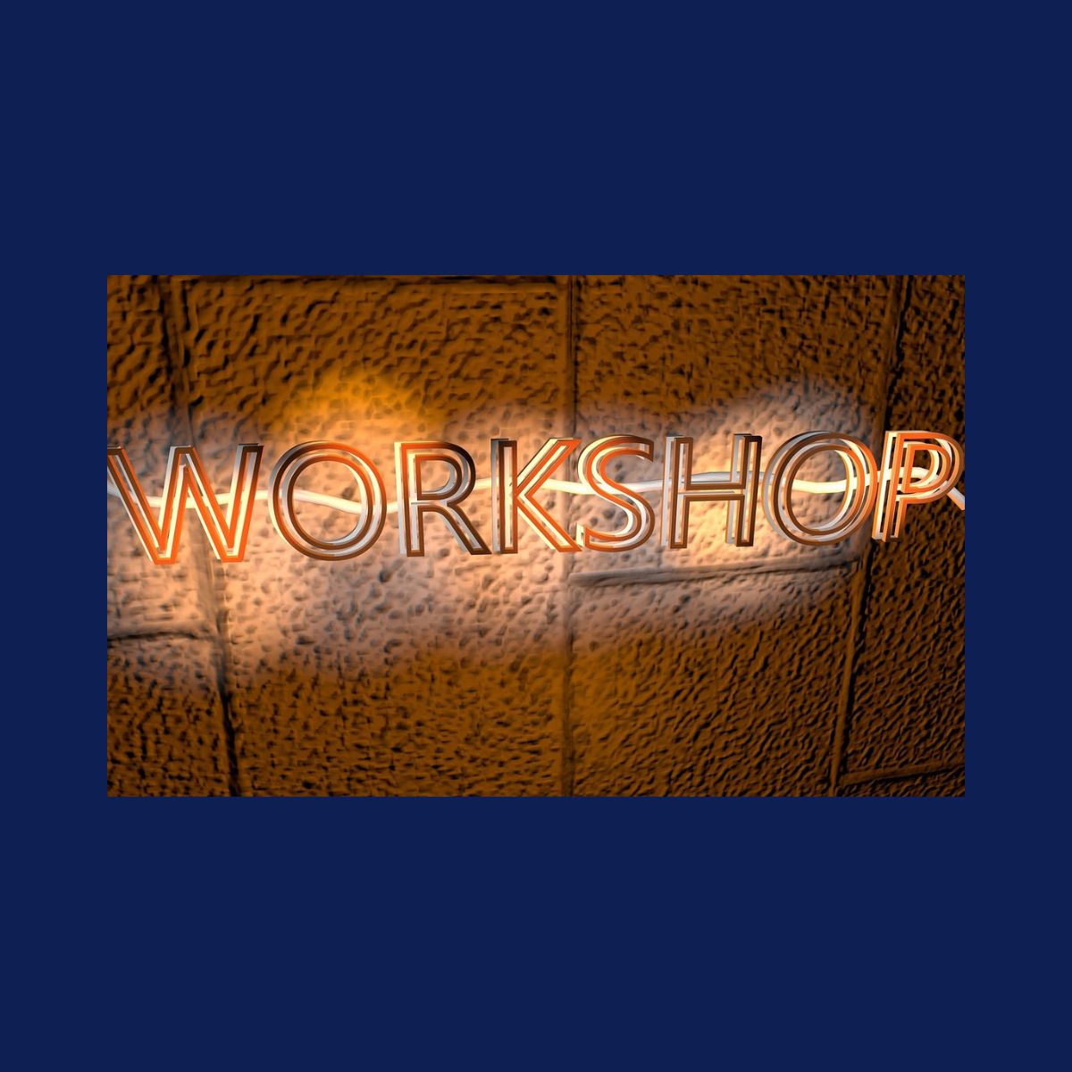 SibilleK Foto von Pixabay goldener Schriftzug Workshop