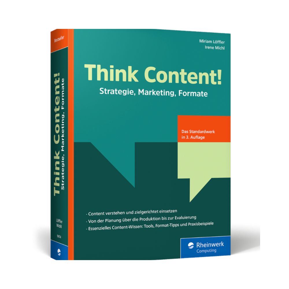 SibilleK Buchempfehlung Think Content. Foto vom Rheinwerkverlag
