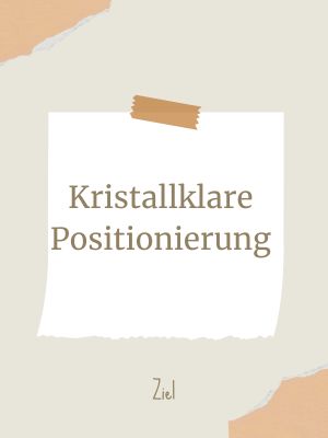 Kristallklare Positionierung<br />
Fotocredit Canva auf SibilleK