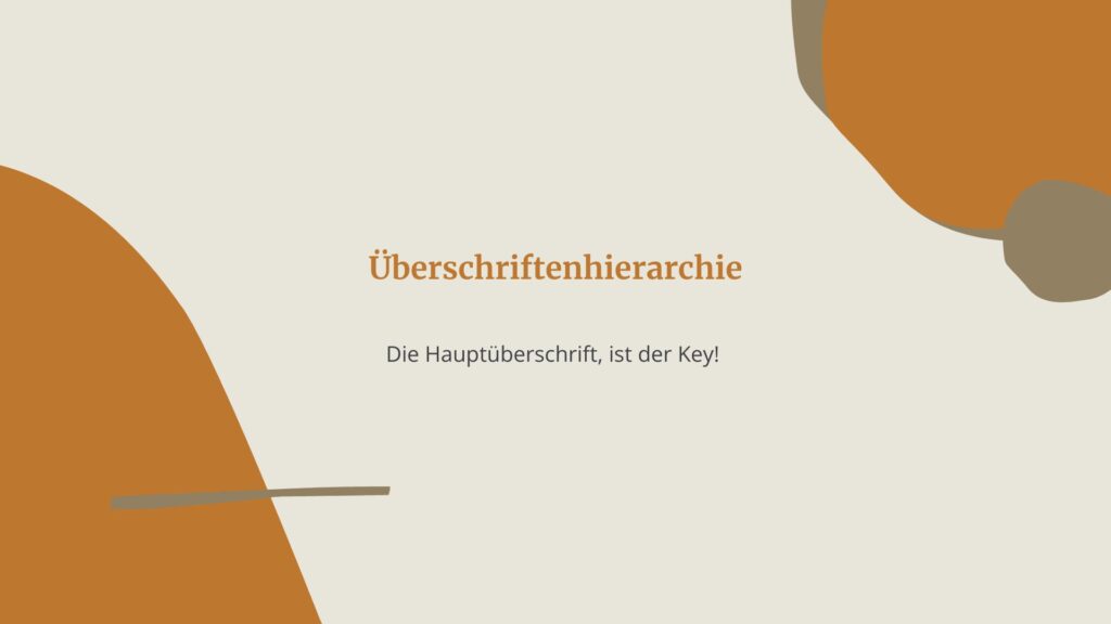 Die Hauptüberschrift ist entscheidend  Blog SibilleK