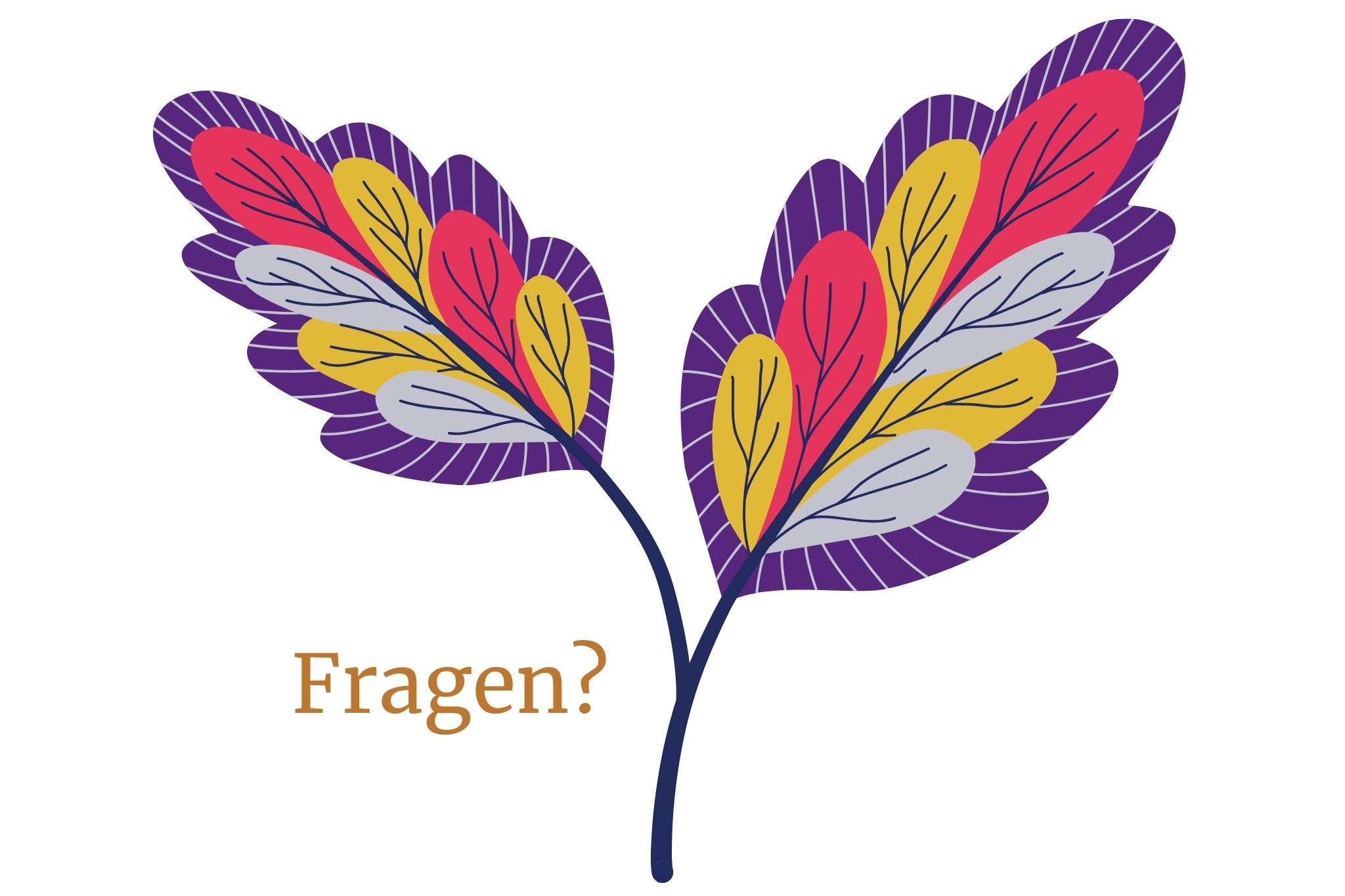 Fragen<br />
Fotocredit Canva<br />
Grafik zeigt mehrfarbiges Blatt</p>
<p>SibilleK
