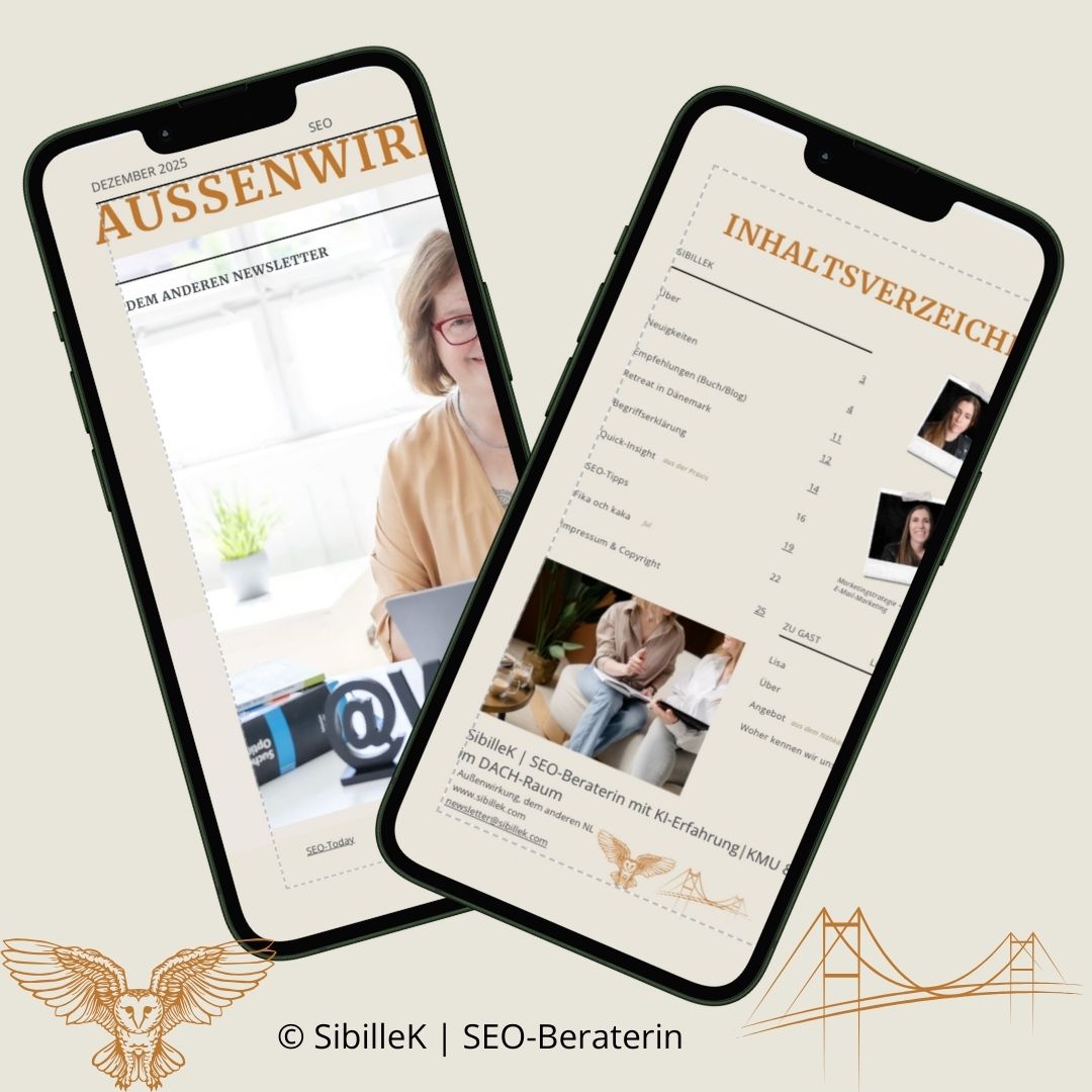 Magazin Aussenwirkung<br />
Fotocredit Canva<br />
Inhalt Magazin SibilleK